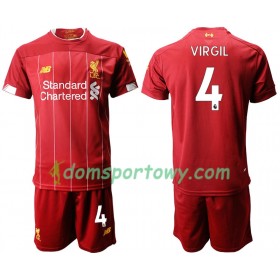 Koszulka Liverpool VIRGIL 4 Dziecięcy Domowe Koszulki Piłkarskie 2019-2020 Krótki Rękaw